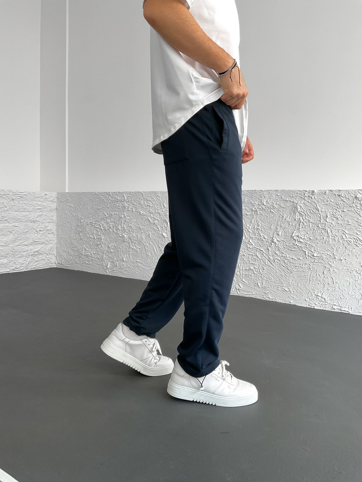 Lacivert Basic Stoper Eşofman JJ-691