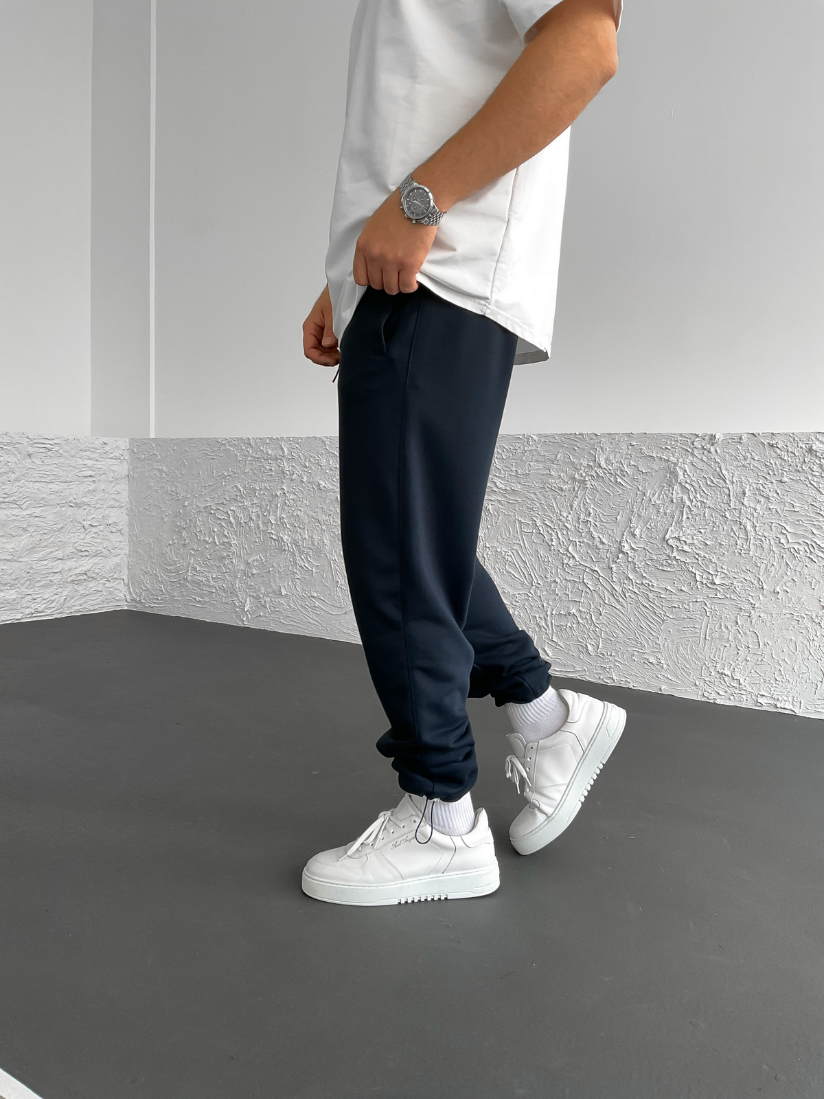 Lacivert Basic Stoper Eşofman JJ-691