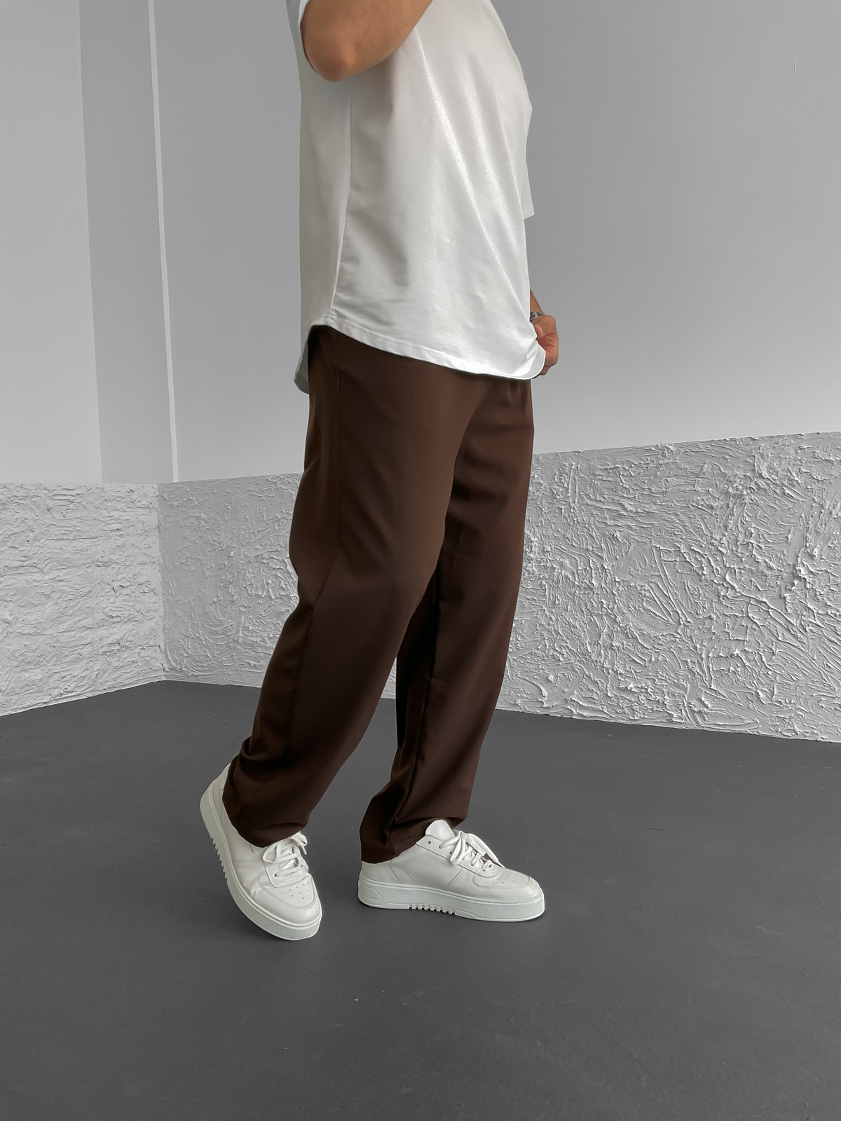 Kahve Basic Bol Pantolon G-6265