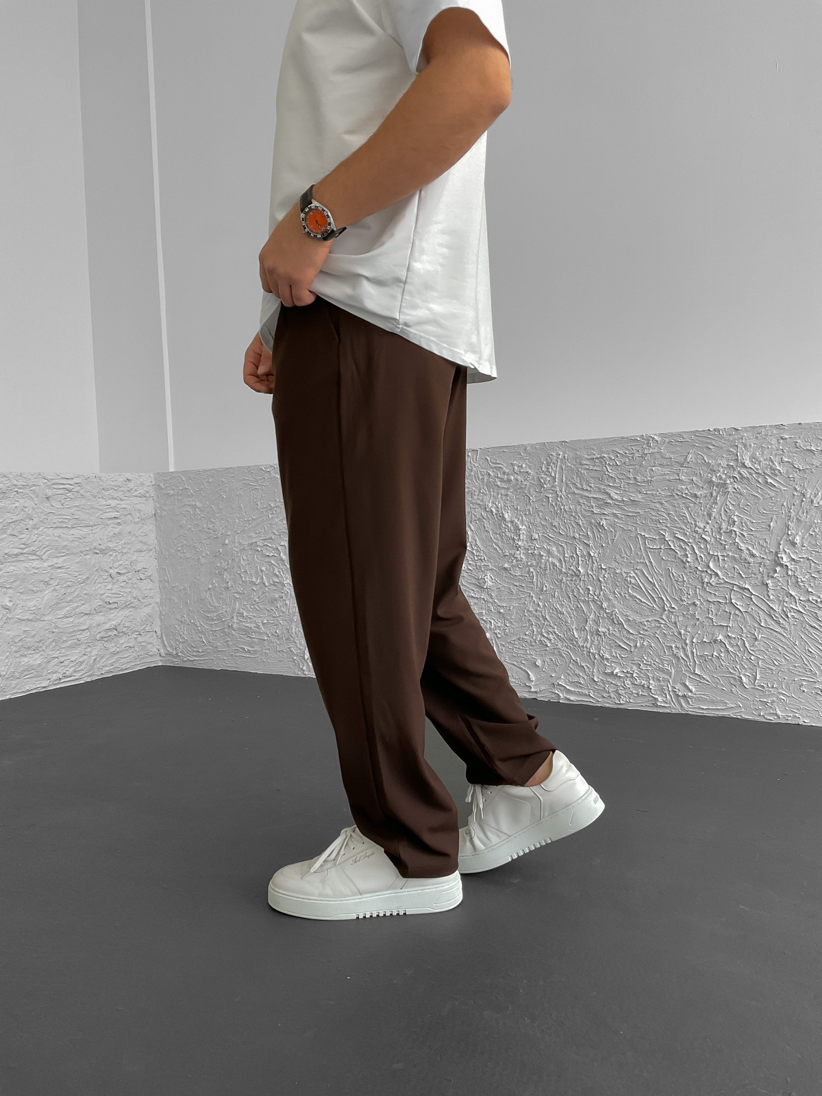 Kahve Basic Bol Pantolon G-6265