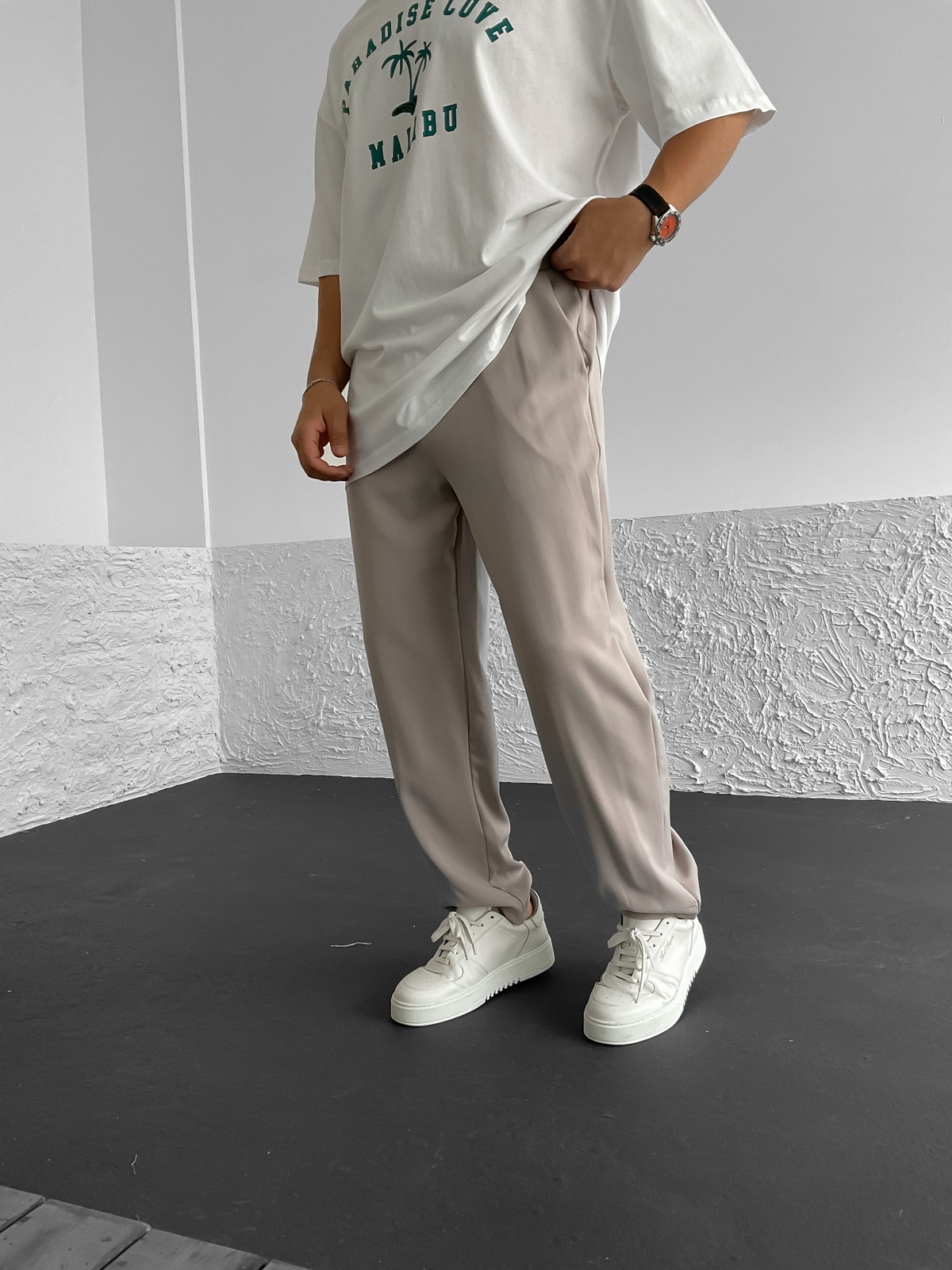 Gri İnce Baggy Pantolon DP-0006