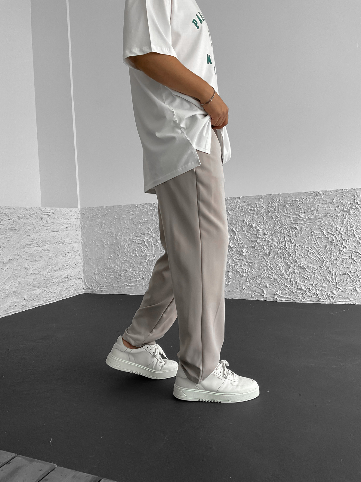 Gri İnce Baggy Pantolon DP-0006