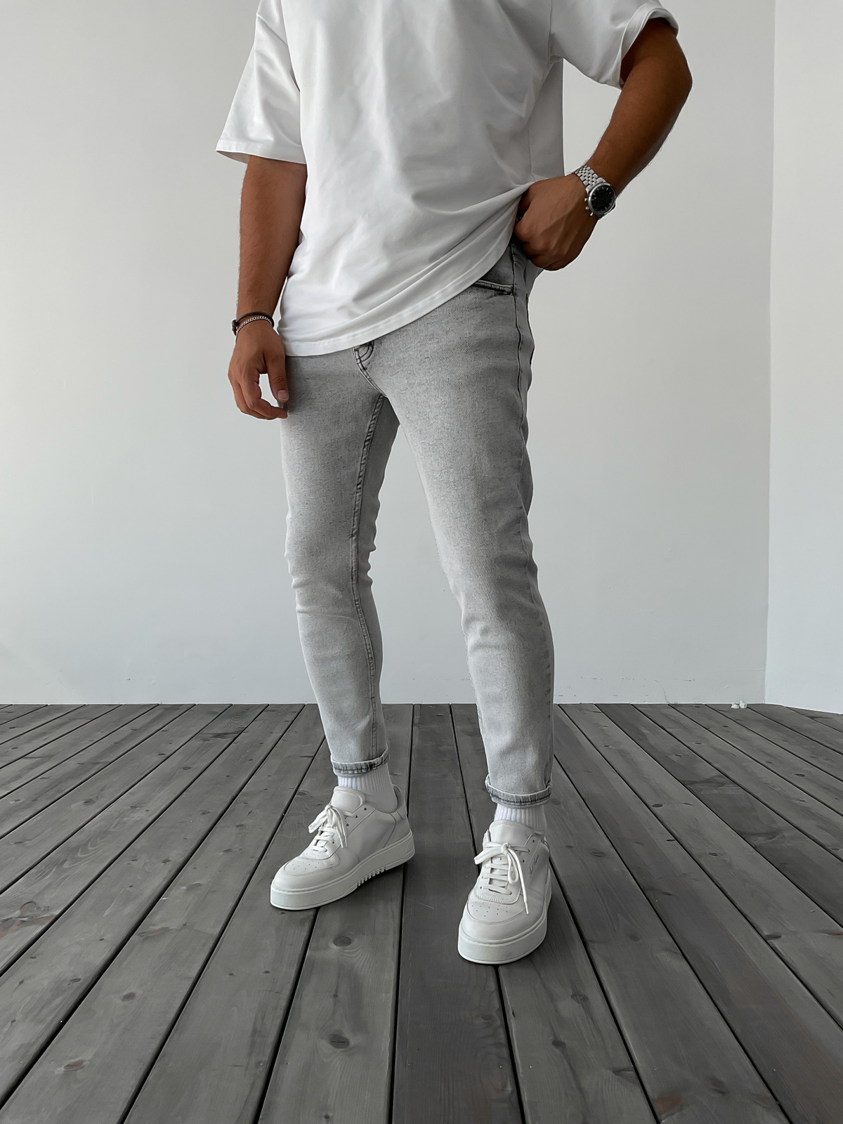Gri Slim Fit Pantolon WE-2006/1900