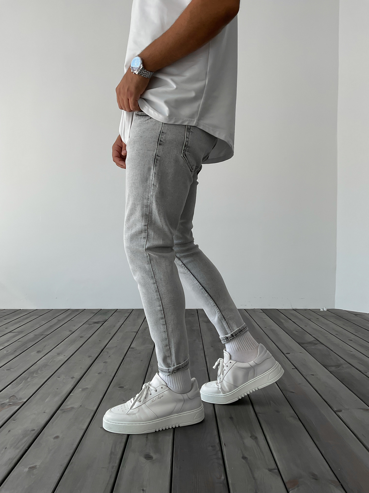 Gri Slim Fit Pantolon WE-2006/1900