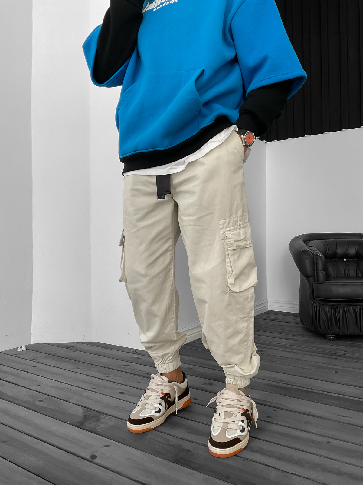 Taş Paçası Lastikli Kargo Pantolon GJ-15718