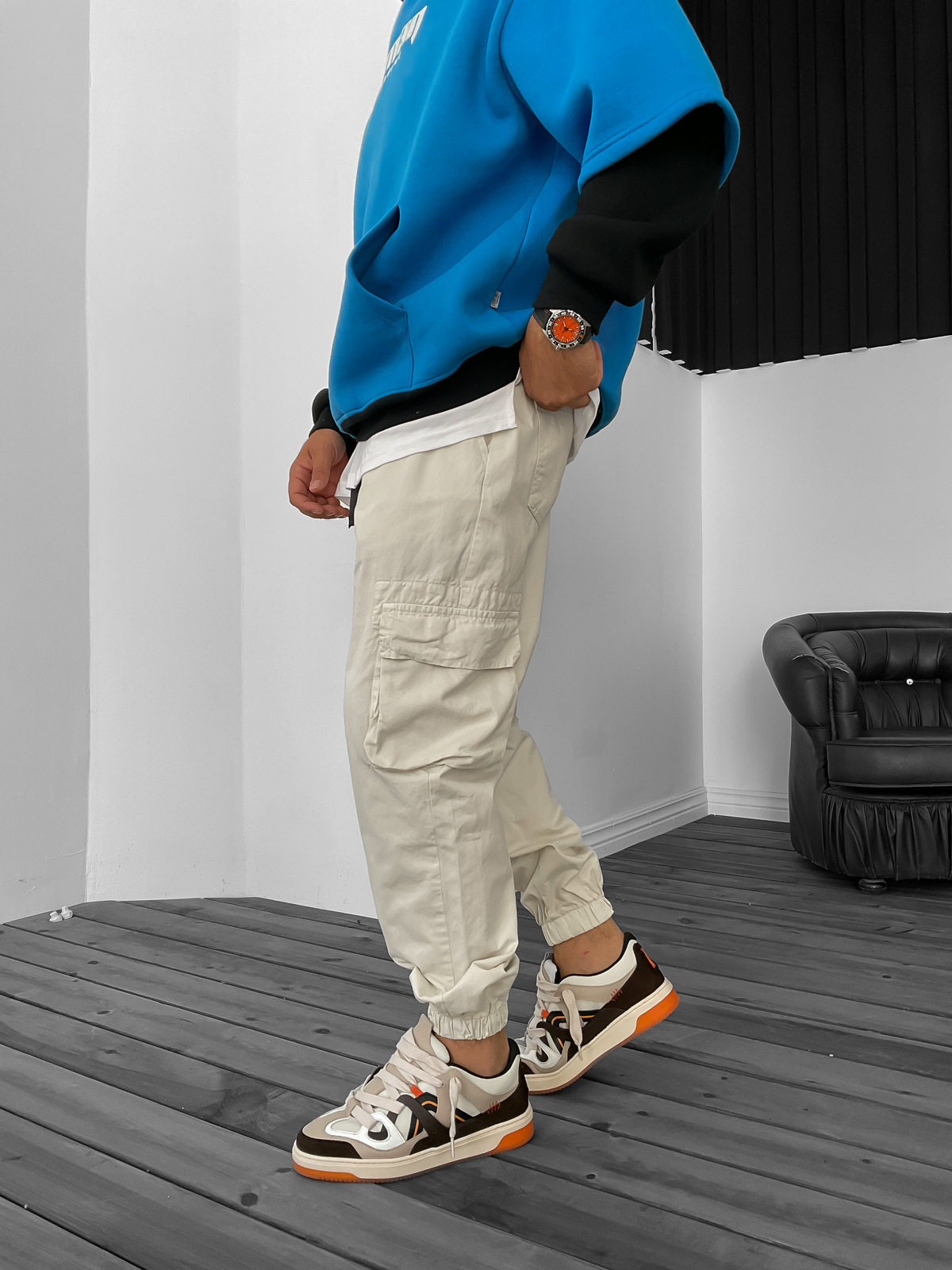 Taş Paçası Lastikli Kargo Pantolon GJ-15718