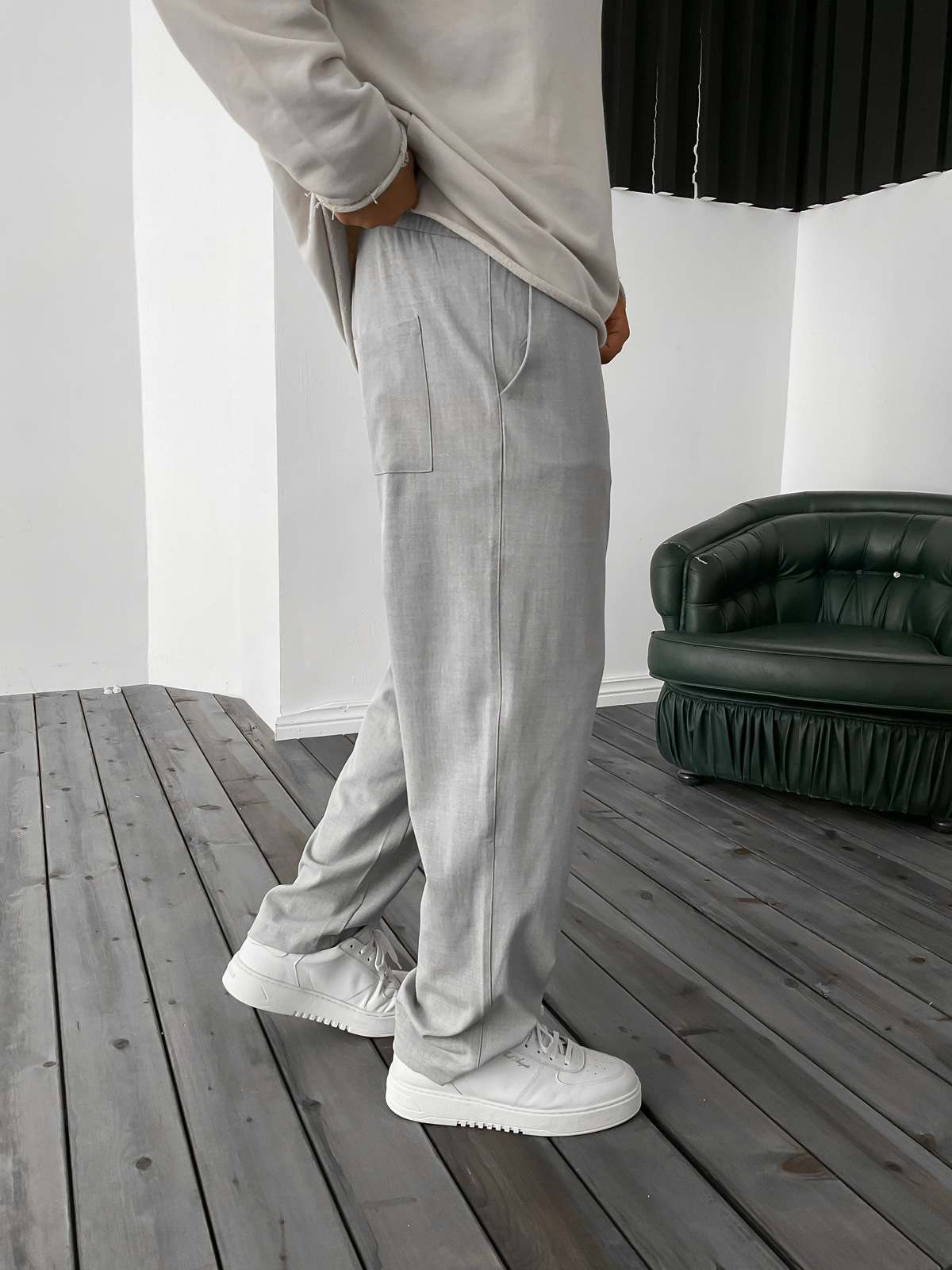 Gri Basic Pantolon V-30-802