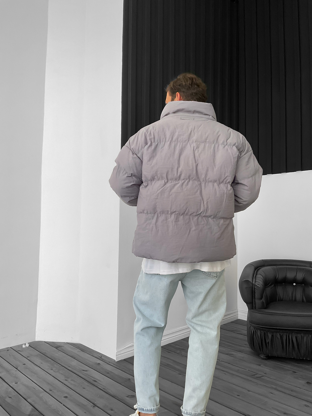 Gri Basic Şişme Mont JJ-1275