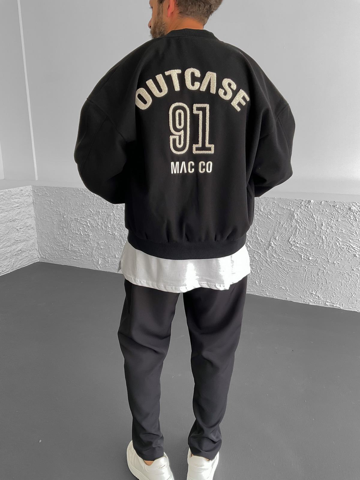 Siyah Outcase 91 Kolej Ceket M-2000