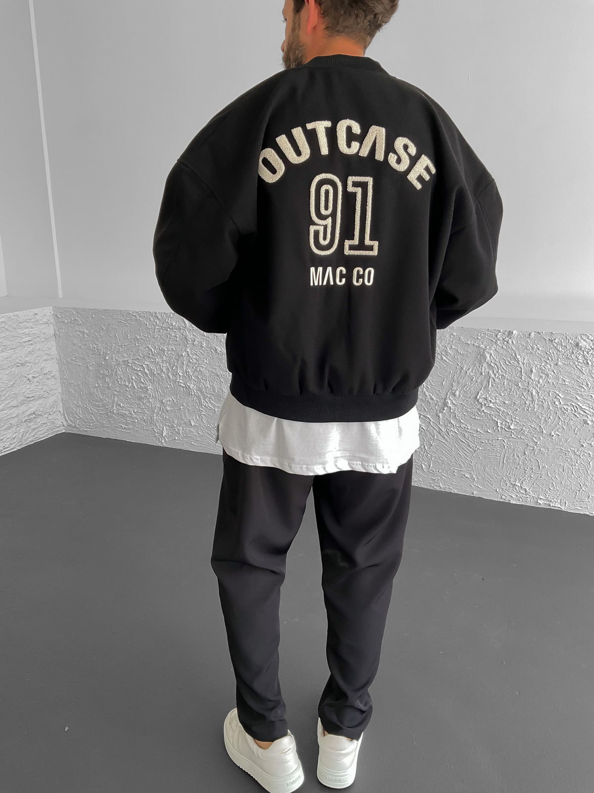 Siyah Outcase 91 Kolej Ceket M-2000