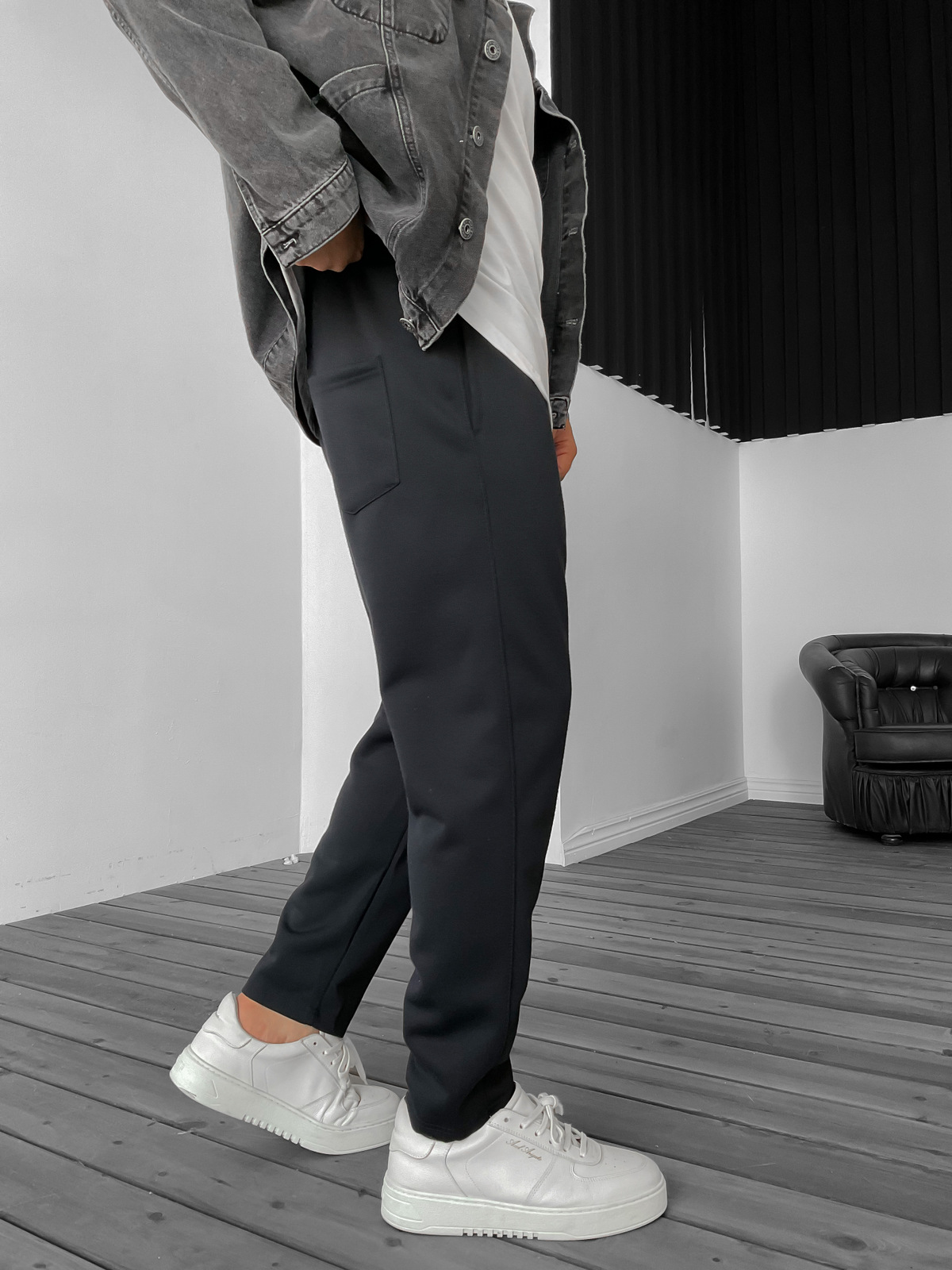 Lacivert Kalın Basic Pantolon B-3019