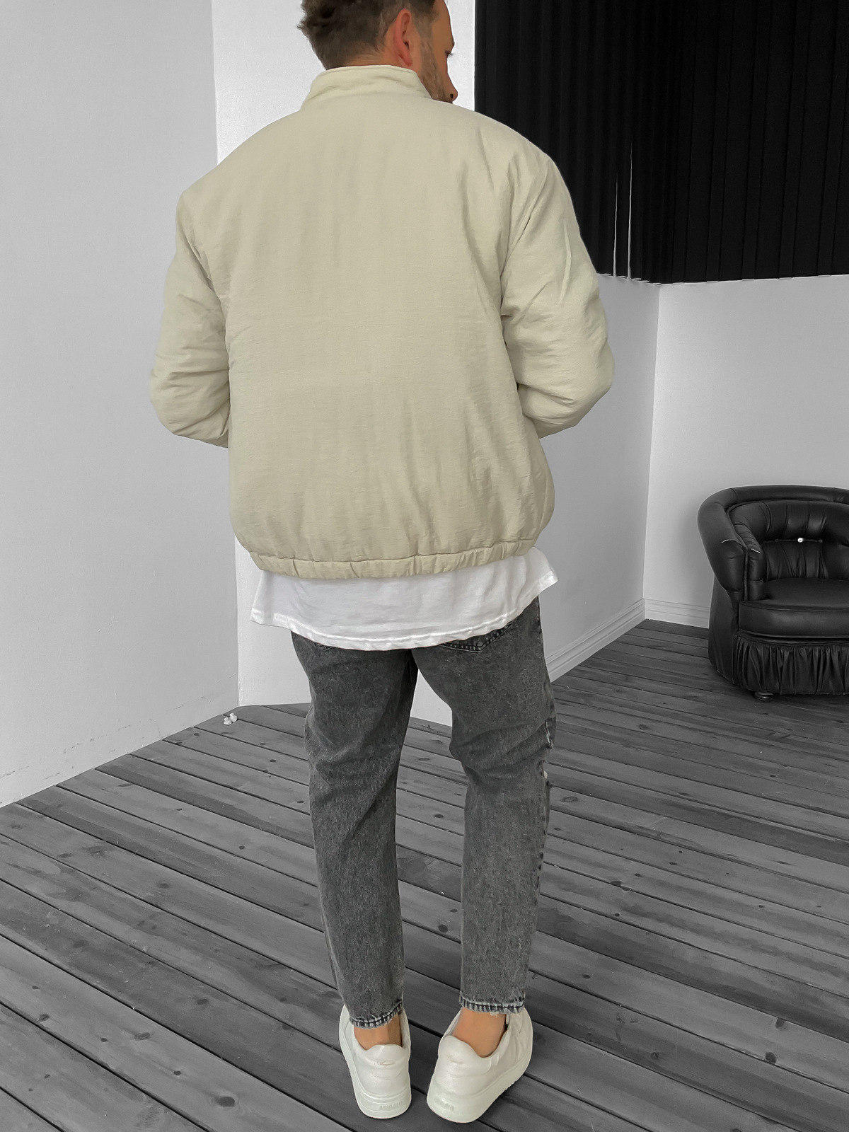 Bej Cepli Bomber Mont RL-30005