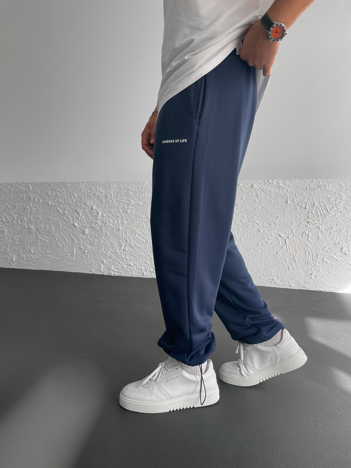 Lacivert Stoper Paça Basic Eşofman ES-70-171