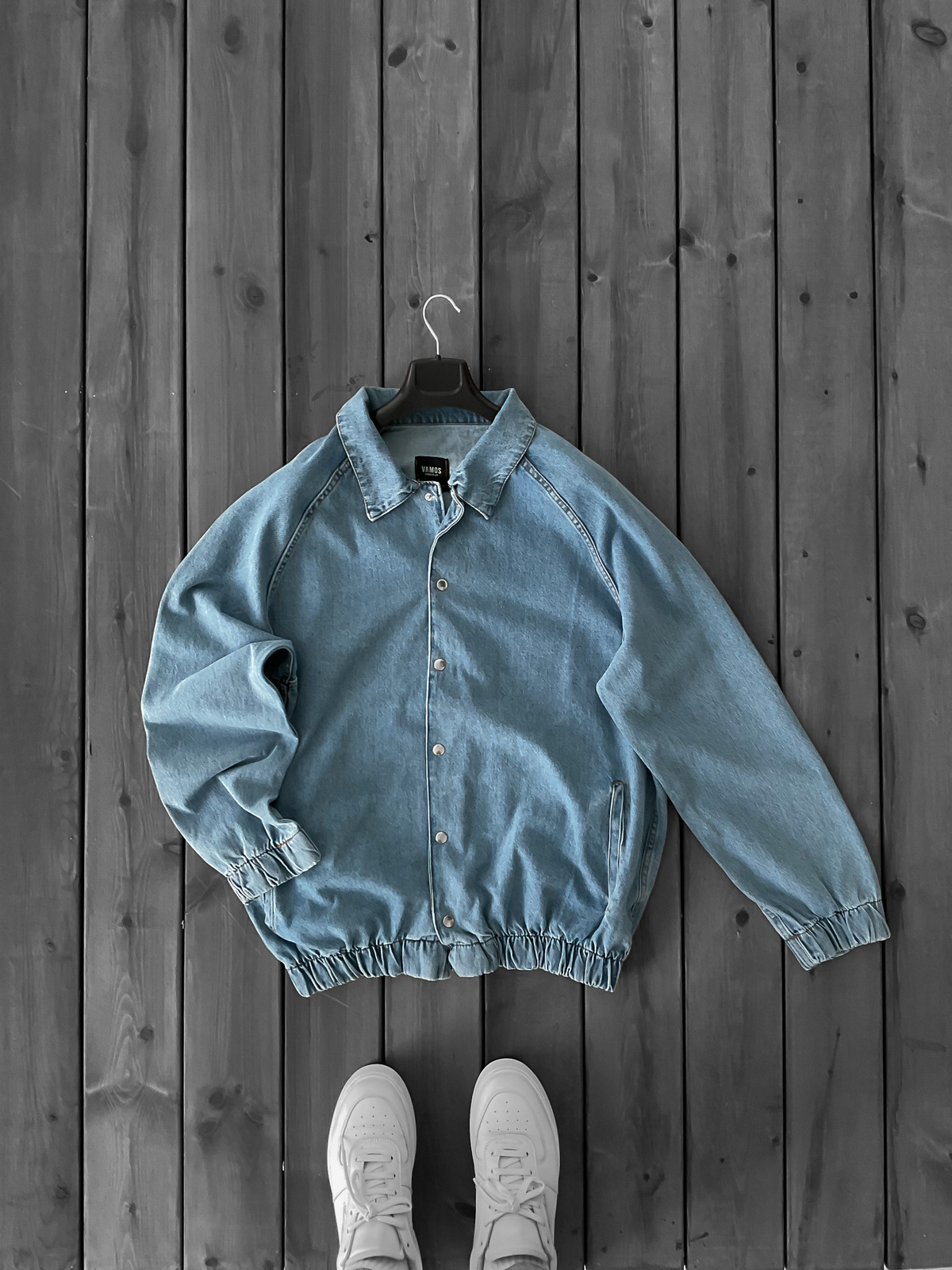 Mavi Düğmeli Bomber Ceket V-5040