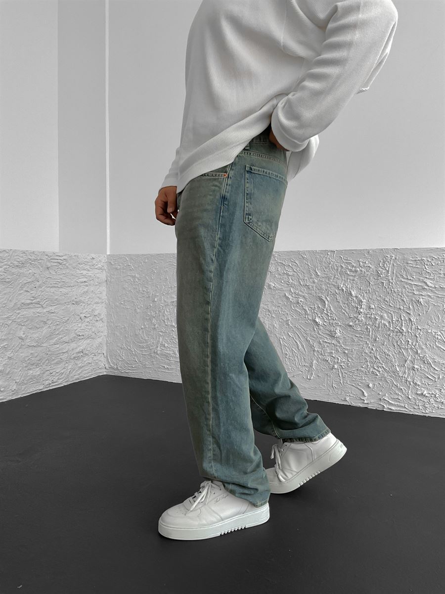 Mavi Asit Yıkamalı Baggy Jean GJ-15813-9