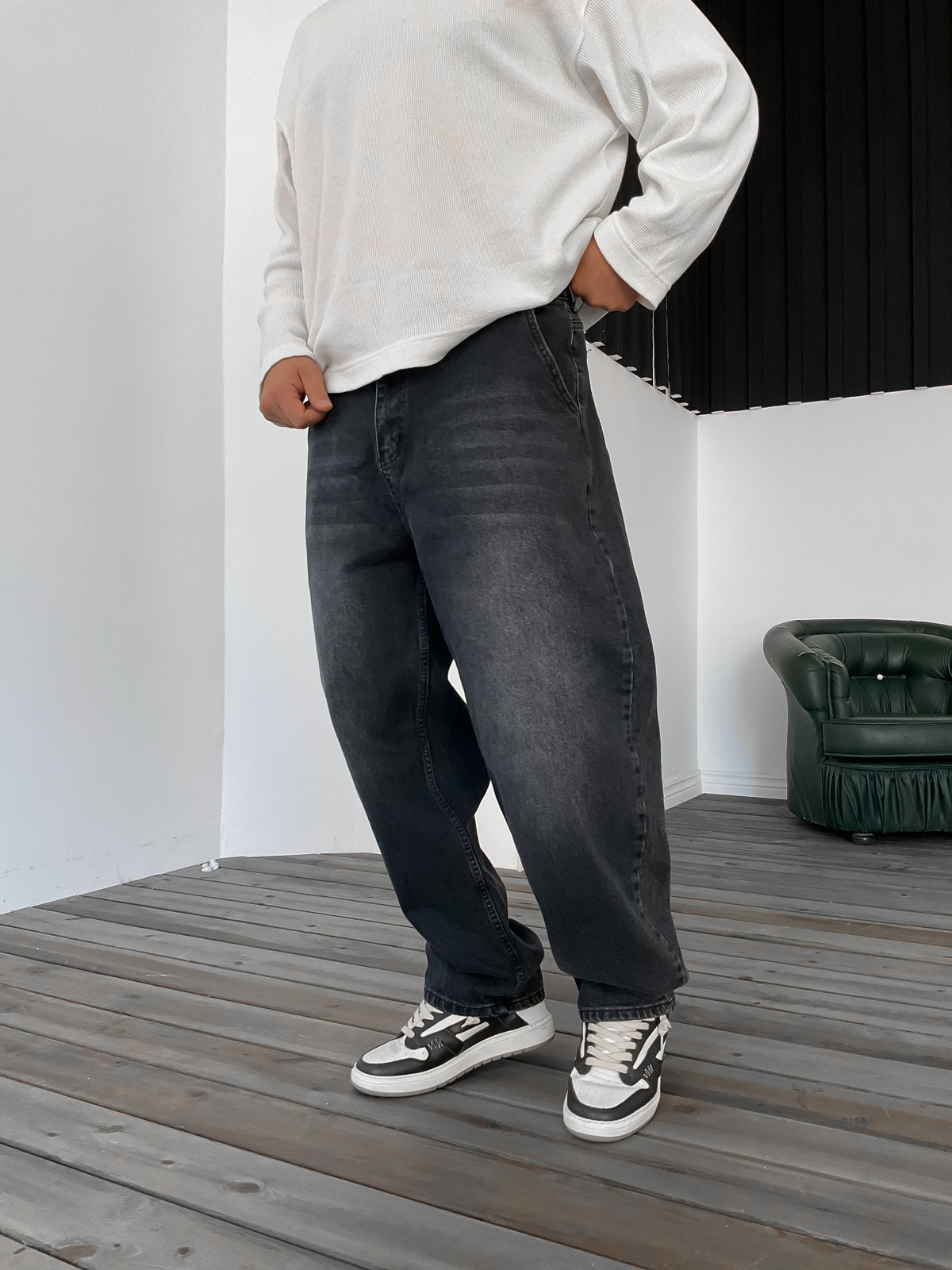 Antrasit Skater Kalıp Jean DP-0092/0093