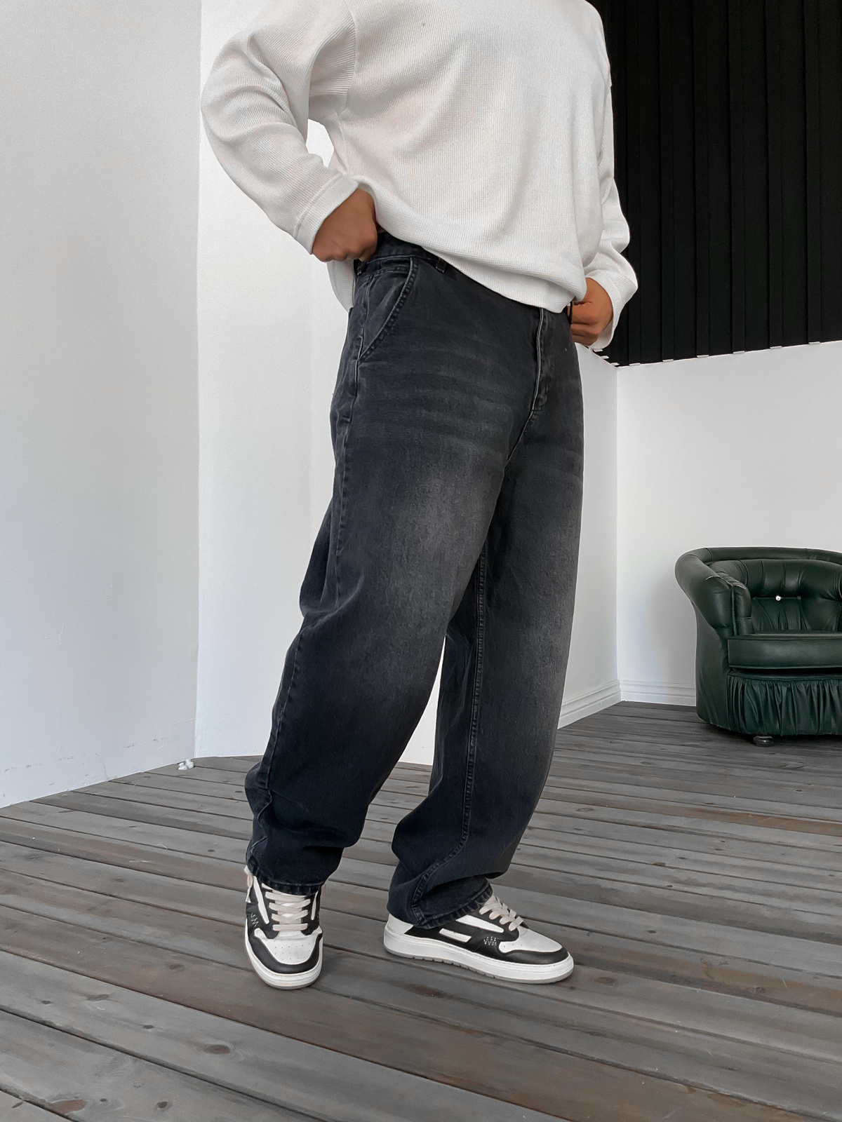 Antrasit Skater Kalıp Jean DP-0092/0093