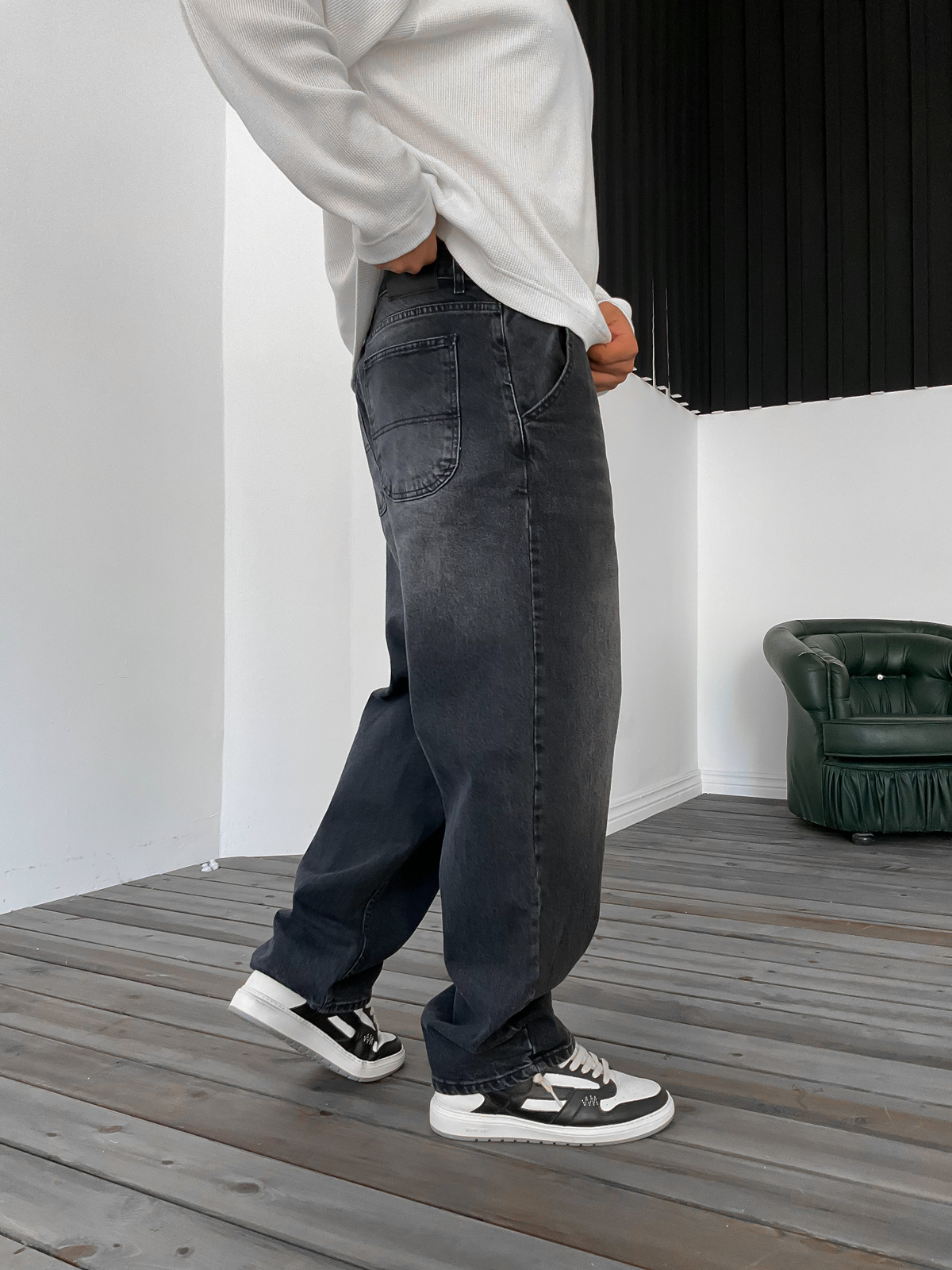 Antrasit Skater Kalıp Jean DP-0092/0093