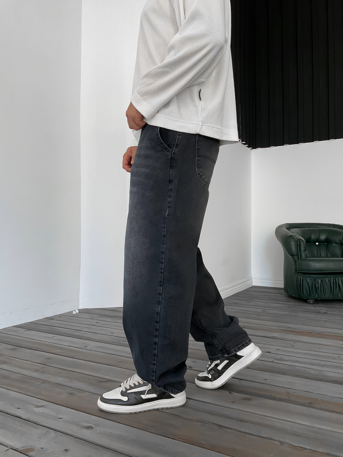 Antrasit Skater Kalıp Jean DP-0092/0093