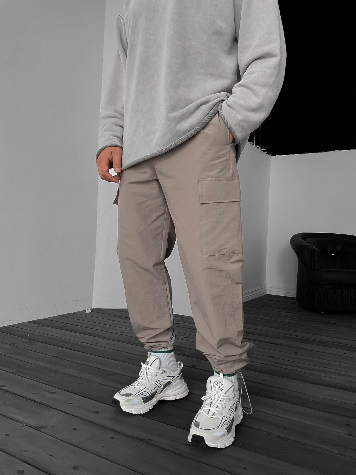 Taş Stoper Paraşüt Kargo Pantolon JJ-1364