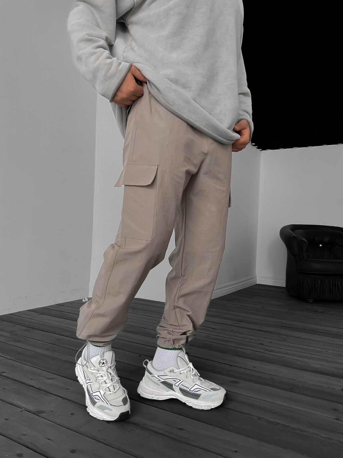 Taş Stoper Paraşüt Kargo Pantolon JJ-1364