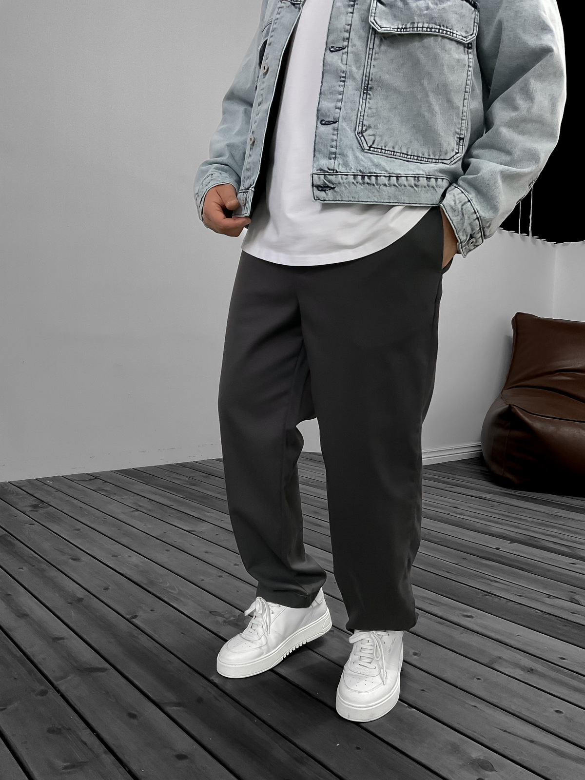 Füme Pamuk Gabardin Basic Pantolon GJ-15916