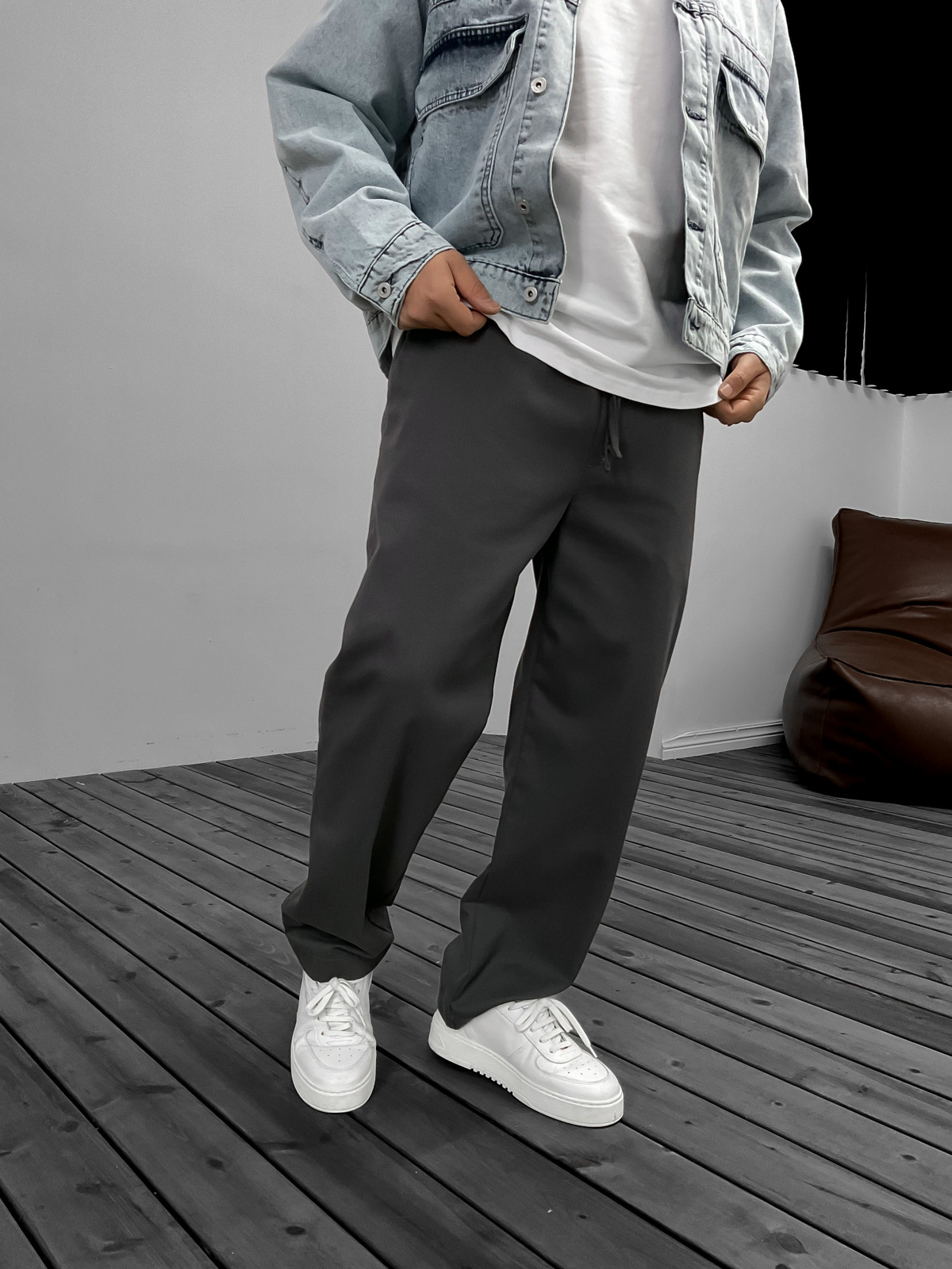 Füme Pamuk Gabardin Basic Pantolon GJ-15916