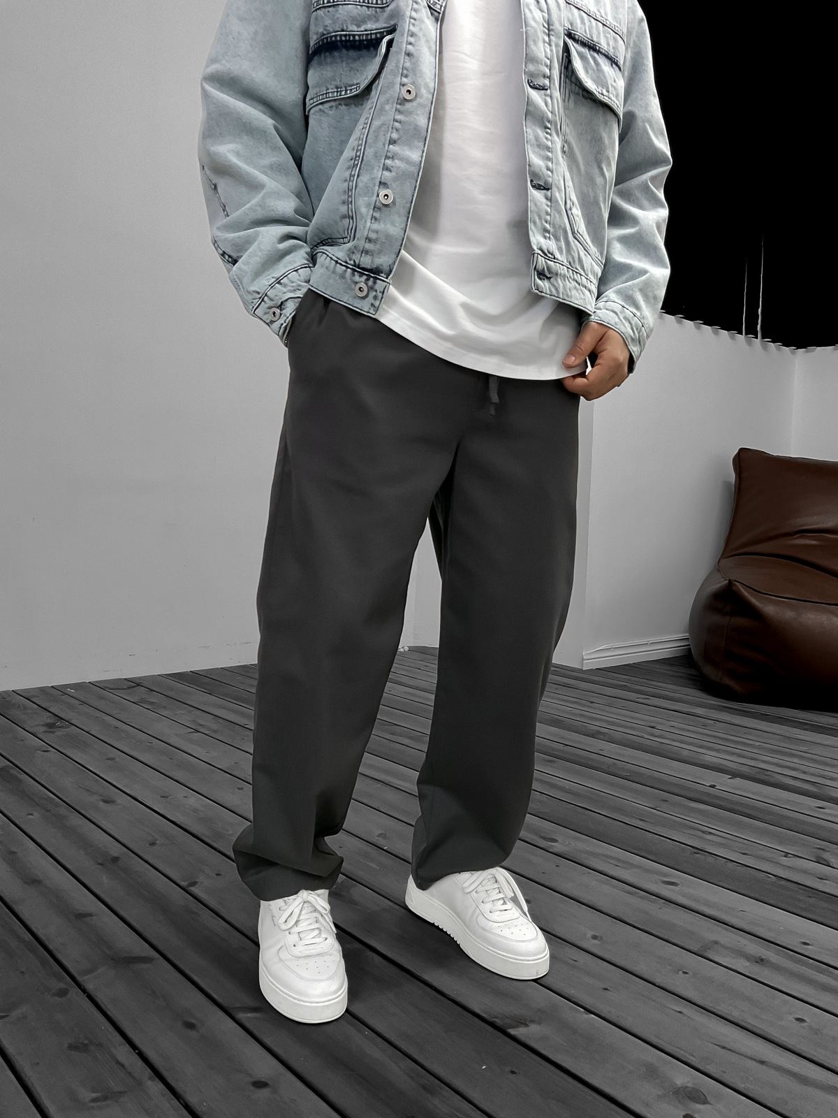 Füme Pamuk Gabardin Basic Pantolon GJ-15916