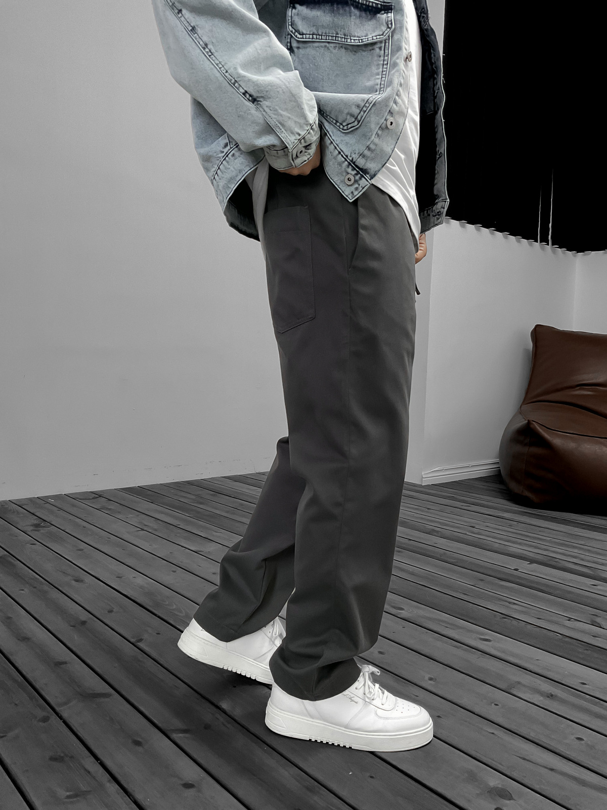 Füme Pamuk Gabardin Basic Pantolon GJ-15916