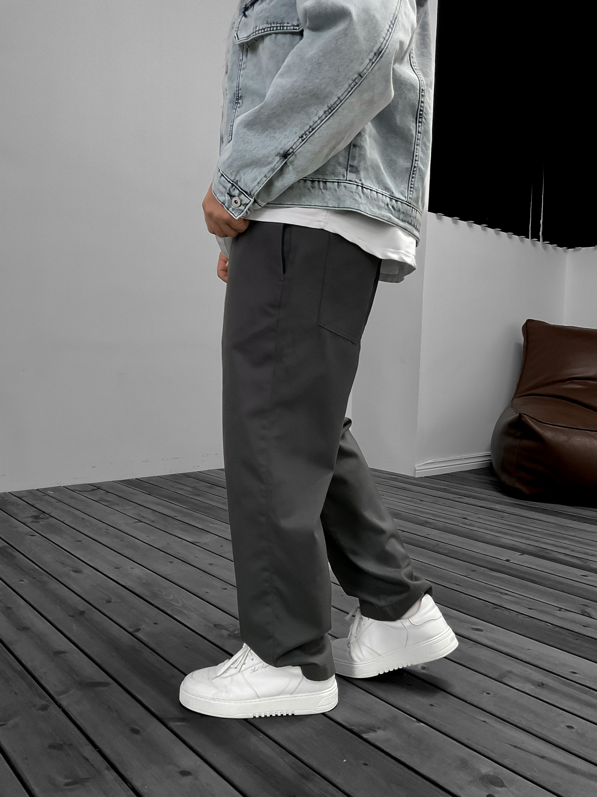 Füme Pamuk Gabardin Basic Pantolon GJ-15916