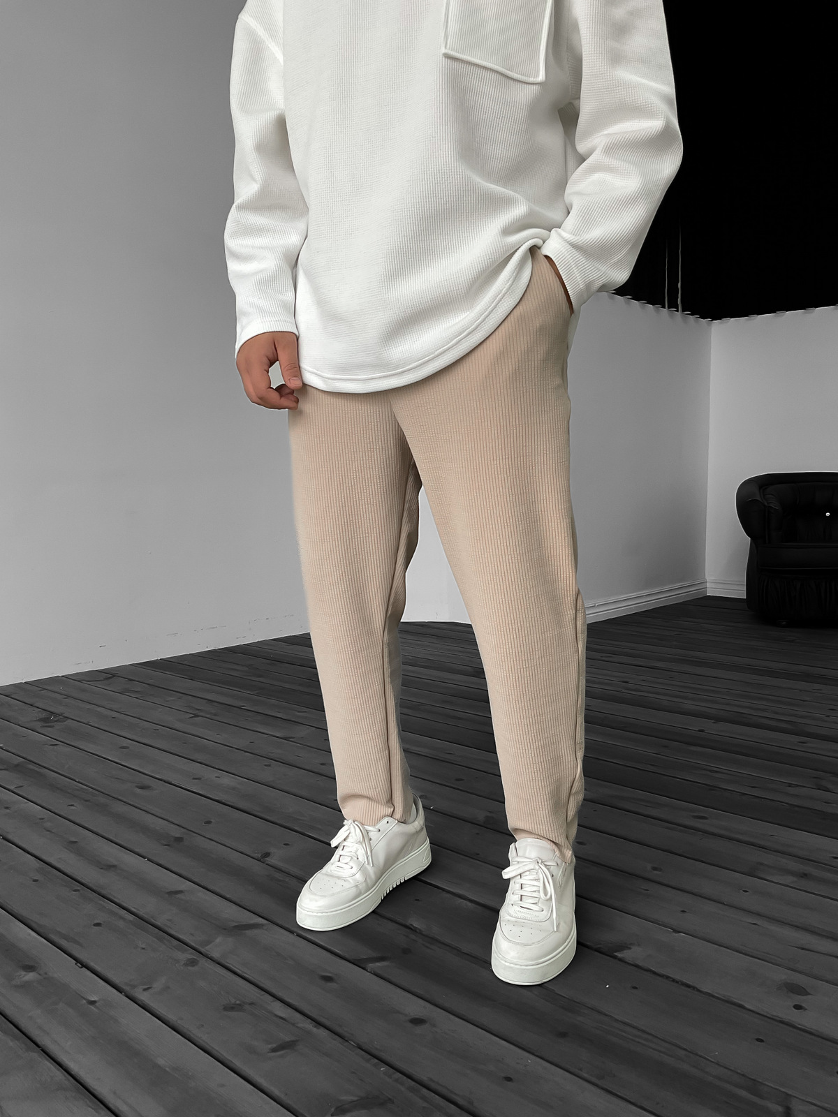 Bej Fitilli İnce Pantolon KE-5026/5028