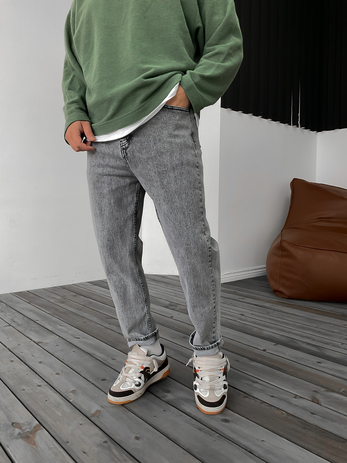 Gri Relax Fit Jean DP-006/77/79/27