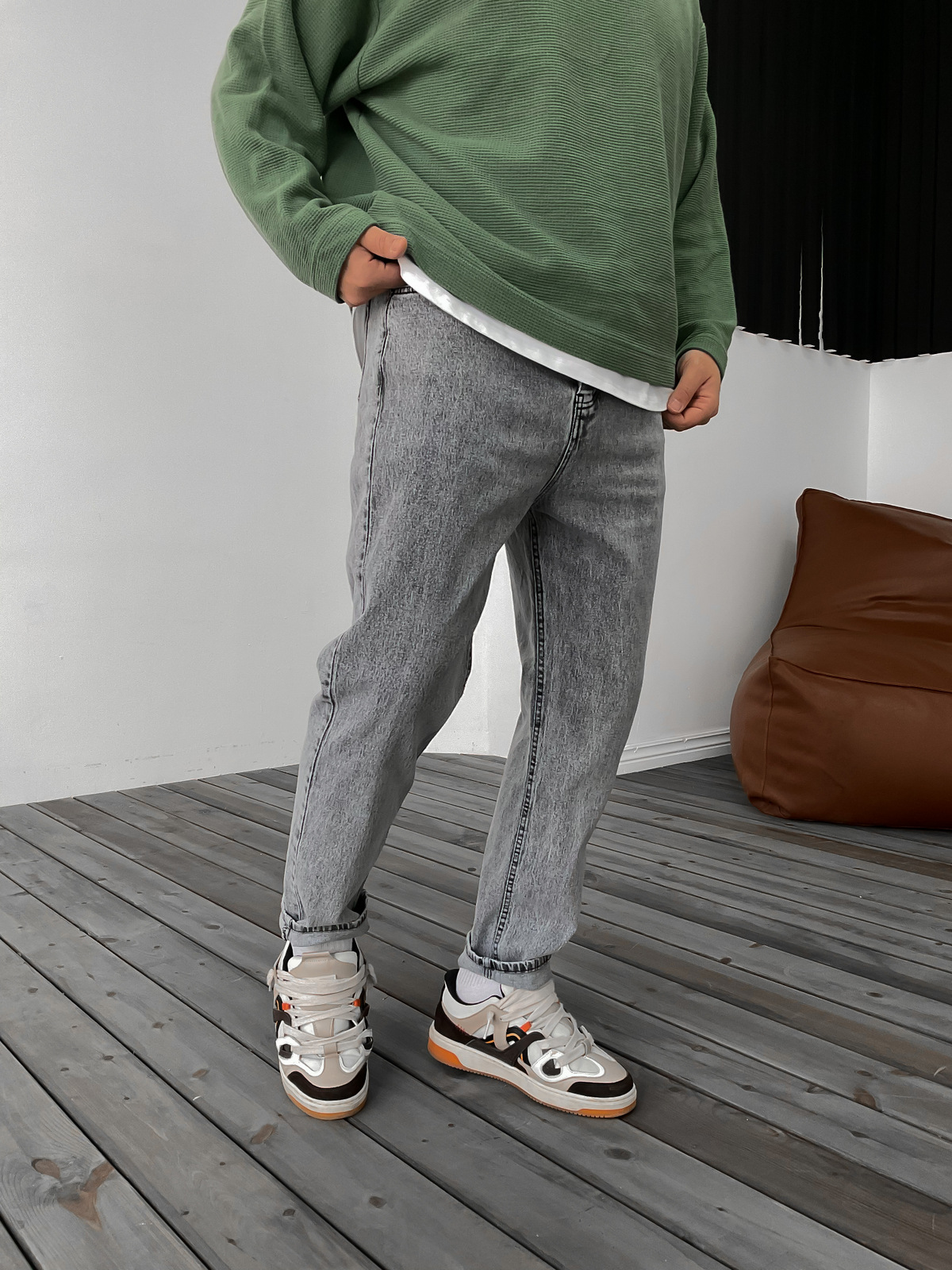 Gri Relax Fit Jean DP-006/77/79/27