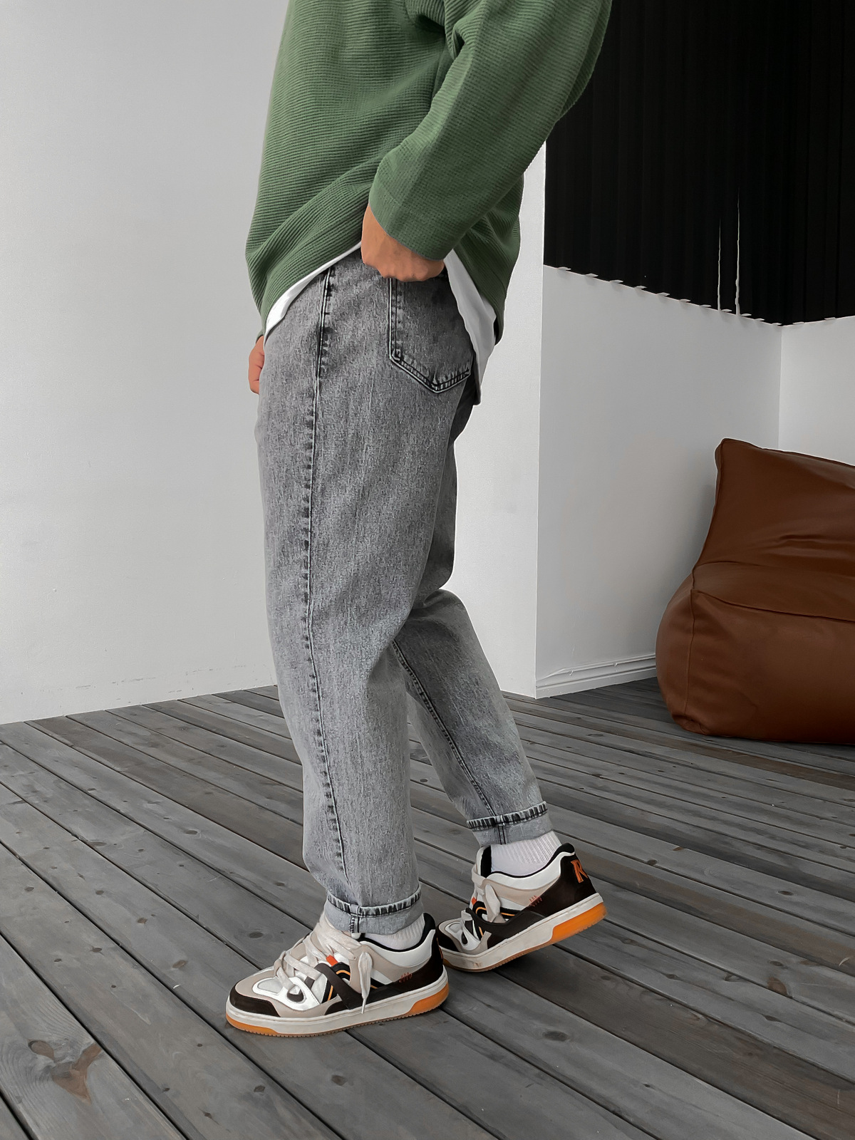 Gri Relax Fit Jean DP-006/77/79/27