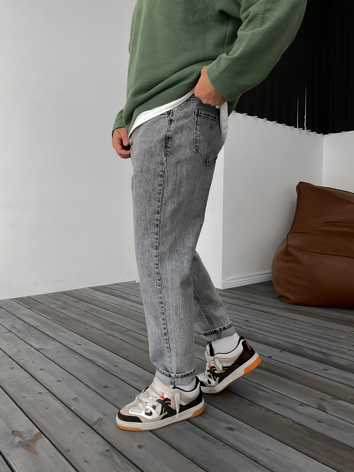 Gri Relax Fit Jean DP-006/77/79/27