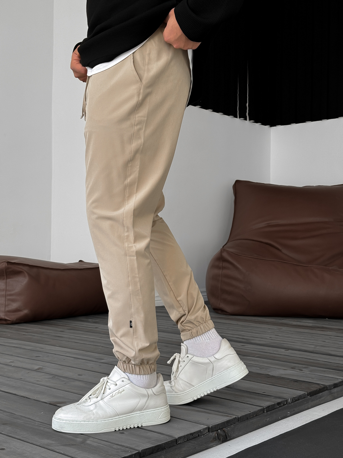 Bej Lastikli Basic Jogger B-3069/3029
