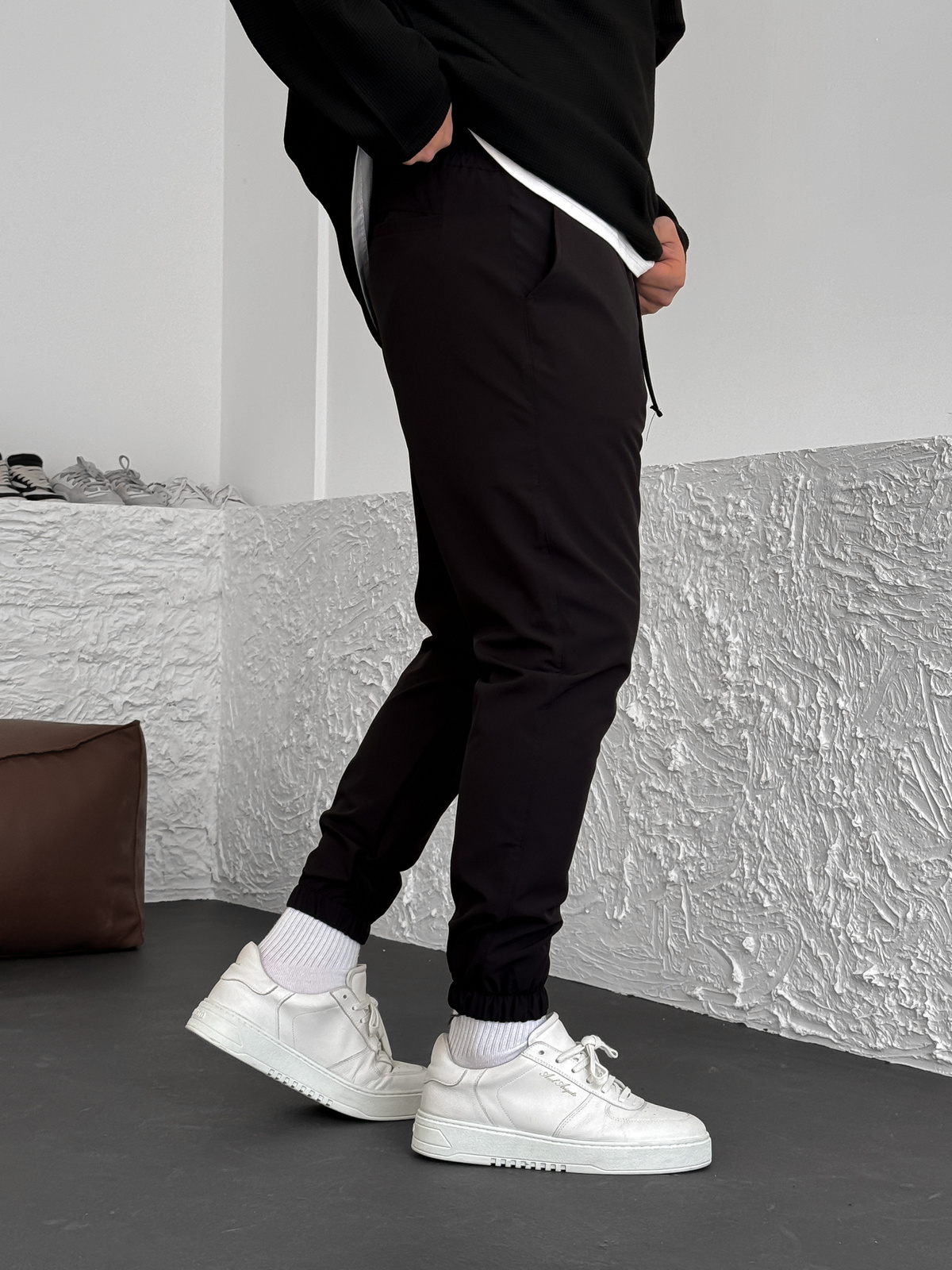 Siyah Lastikli Basic Jogger B-3069/3029