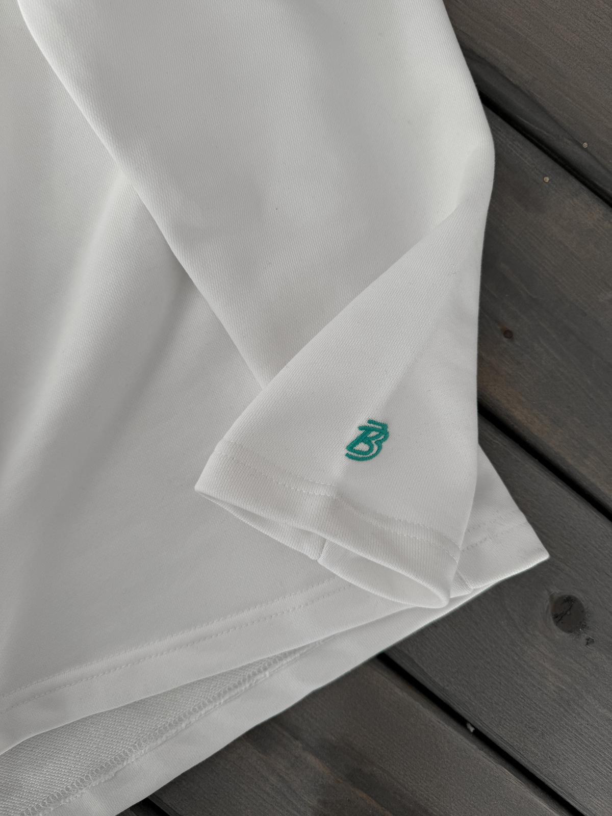 Beyaz Heavyweight Mountain Nakışlı Sweat BY-0045