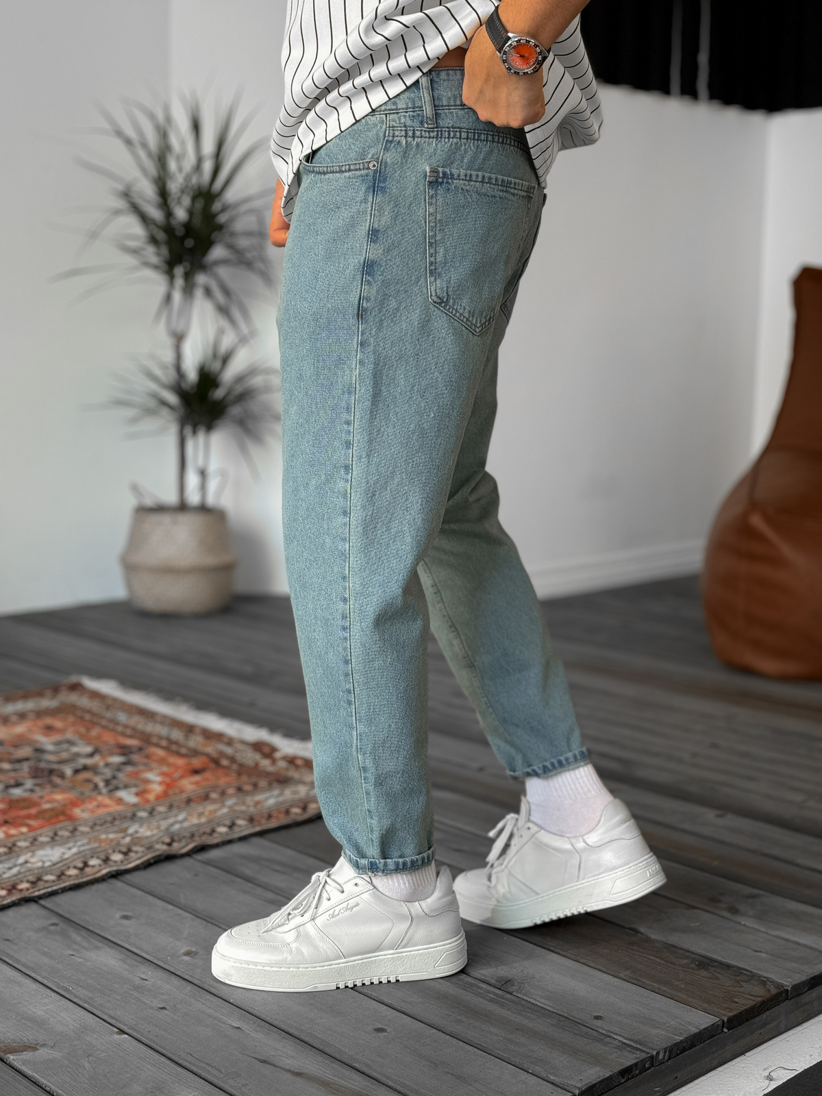 Mavi Eskitme Boyfriend KE-164/410