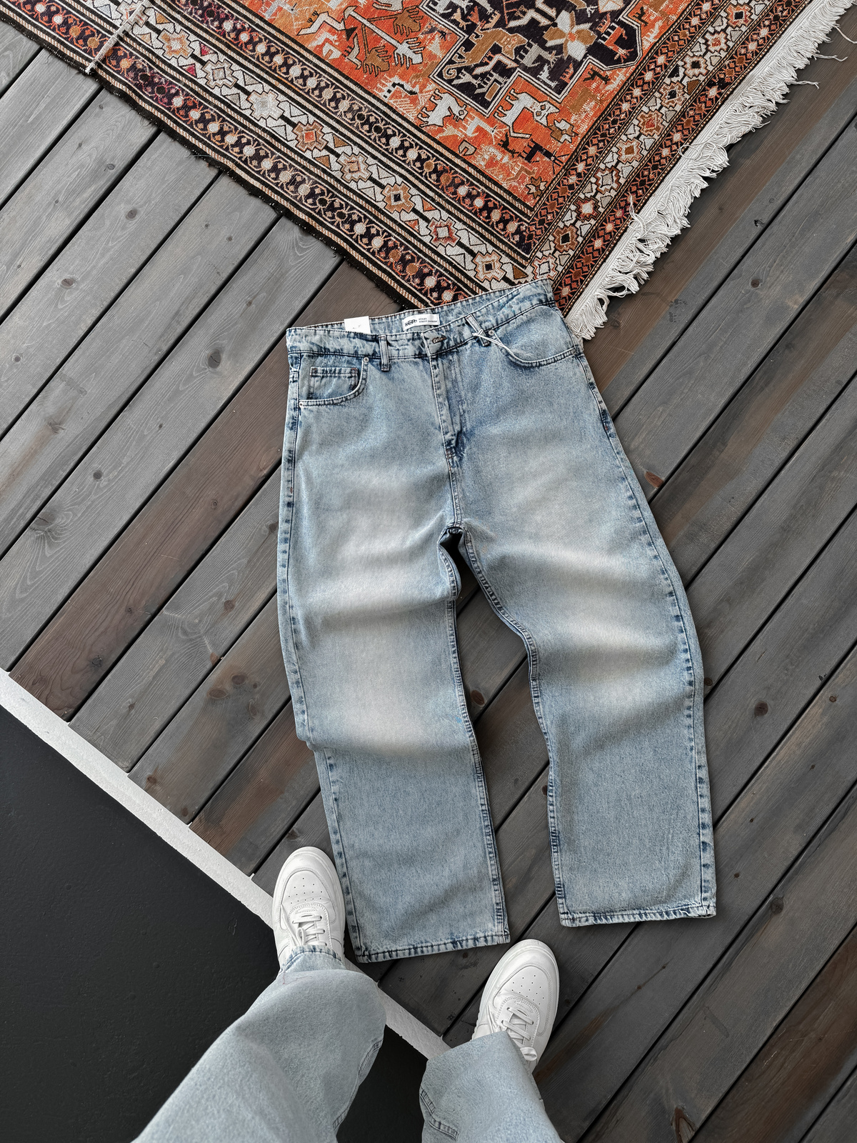 Açık Mavi Taşlamalı Baggy Jean KE-342/348/343