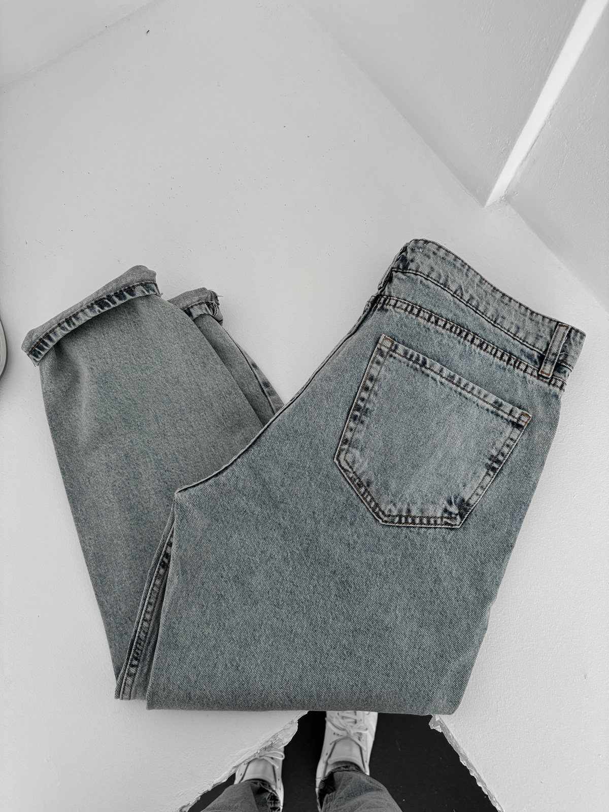 Açık Mavi Dizi Yırtıklı Boyfriend KE-324/454