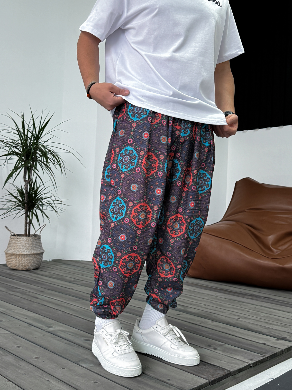 Renkli Etnik Desenli Jogger MX-8989