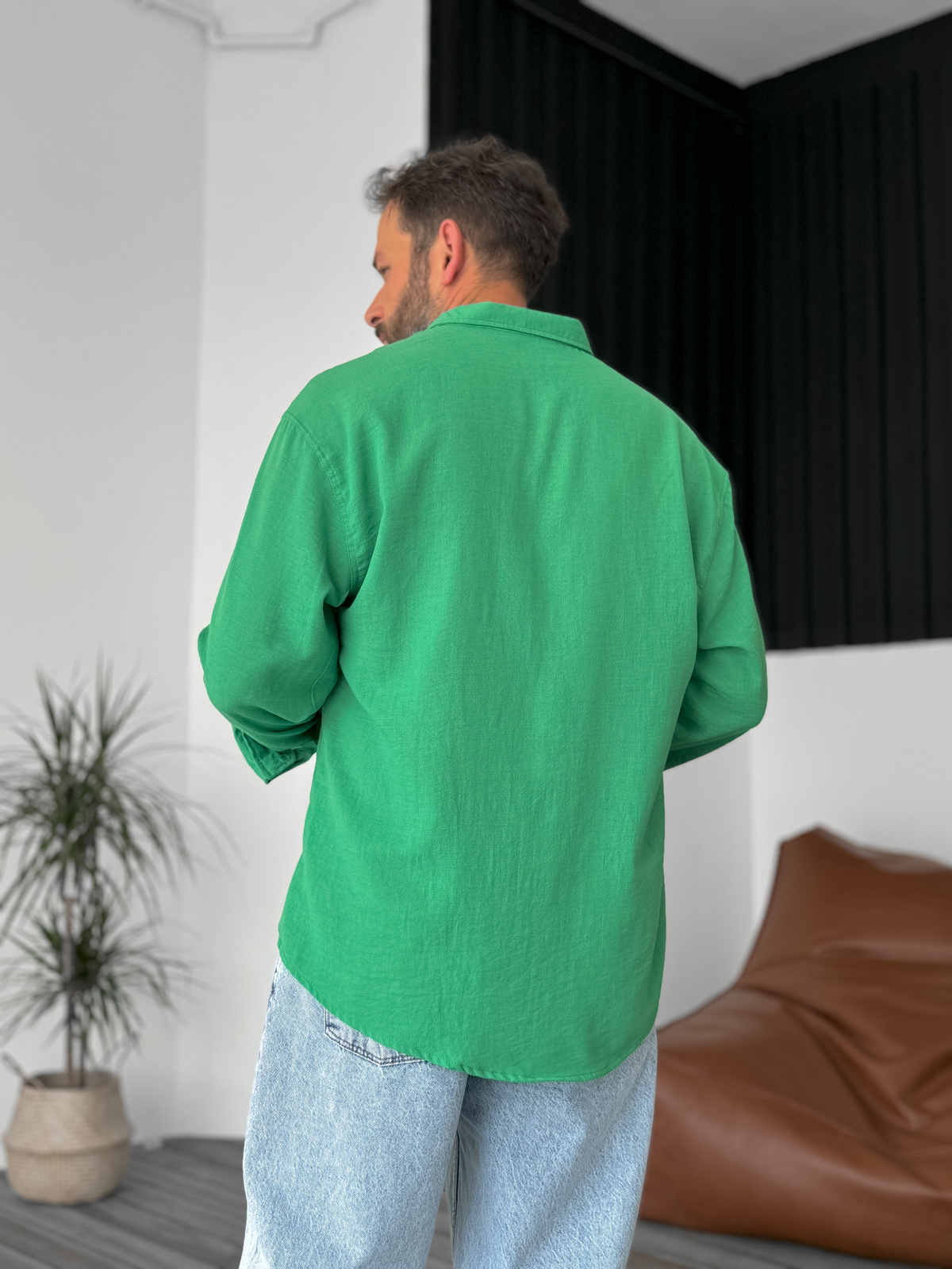 Fıstık Yeşili Basic Gömlek G-5138