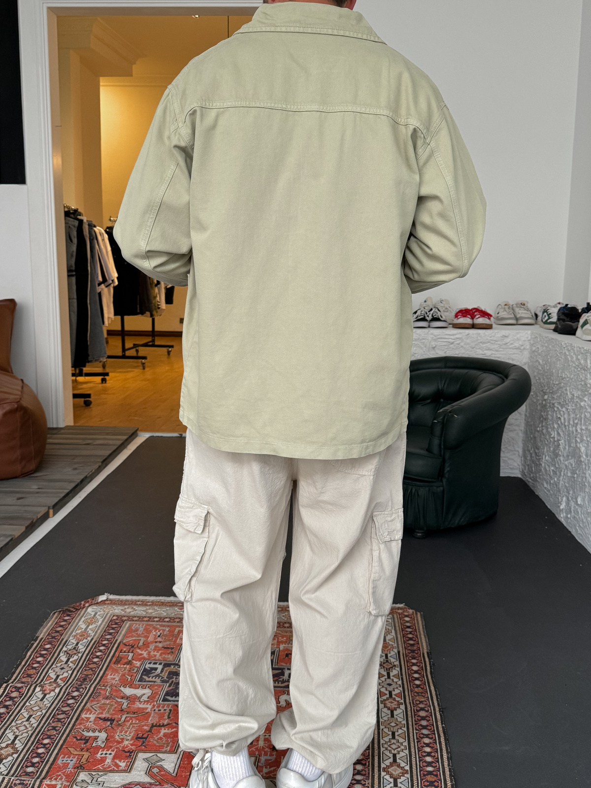 Yeşil Cepli Gabardin Ceket C-4344