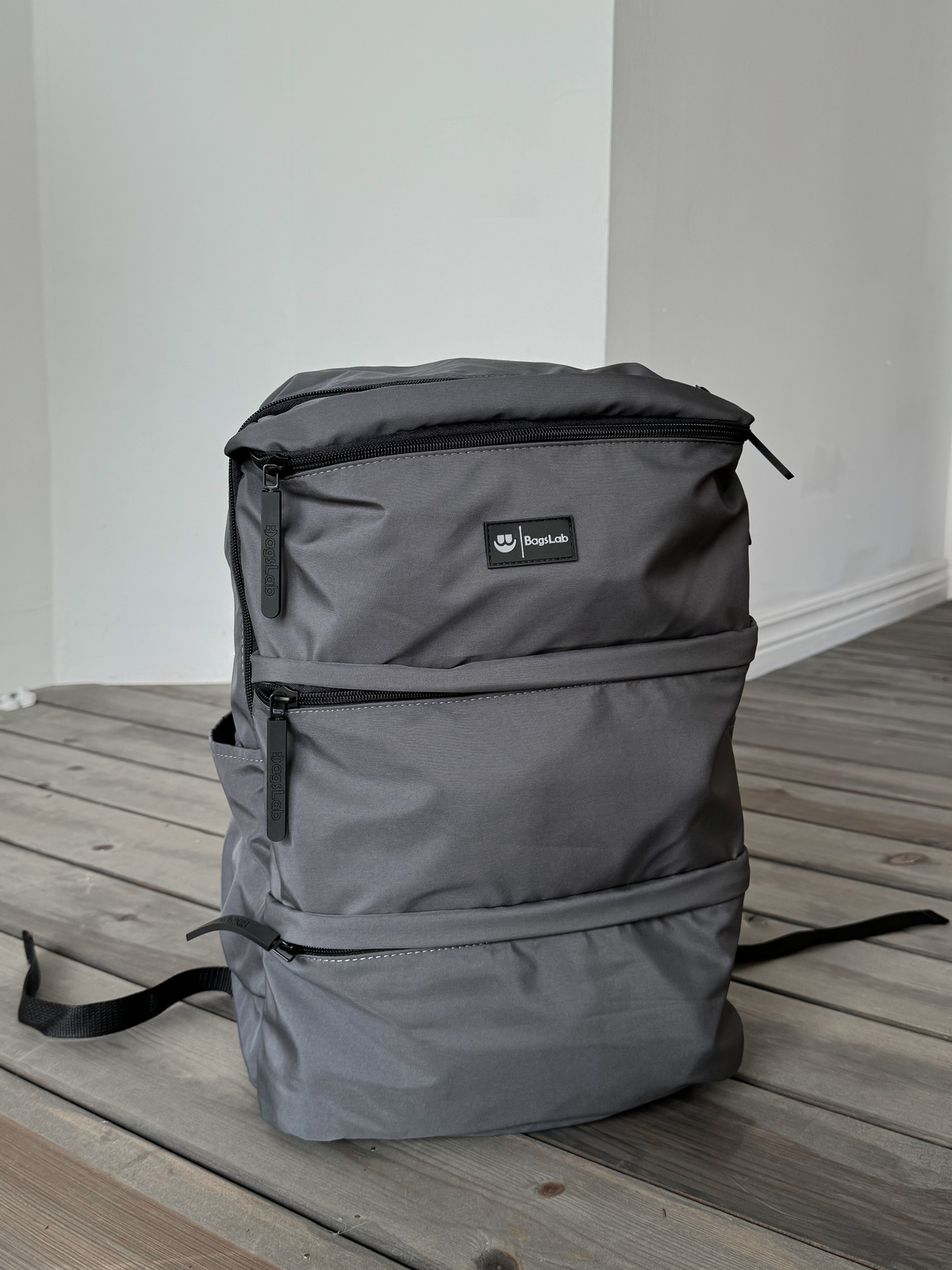 Füme Fermuarlı Bölmeli Sırt Çantası BL-1012