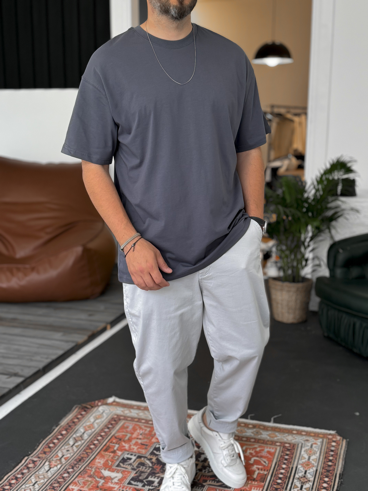 Füme Basic İnce T-Shirt JJ-589