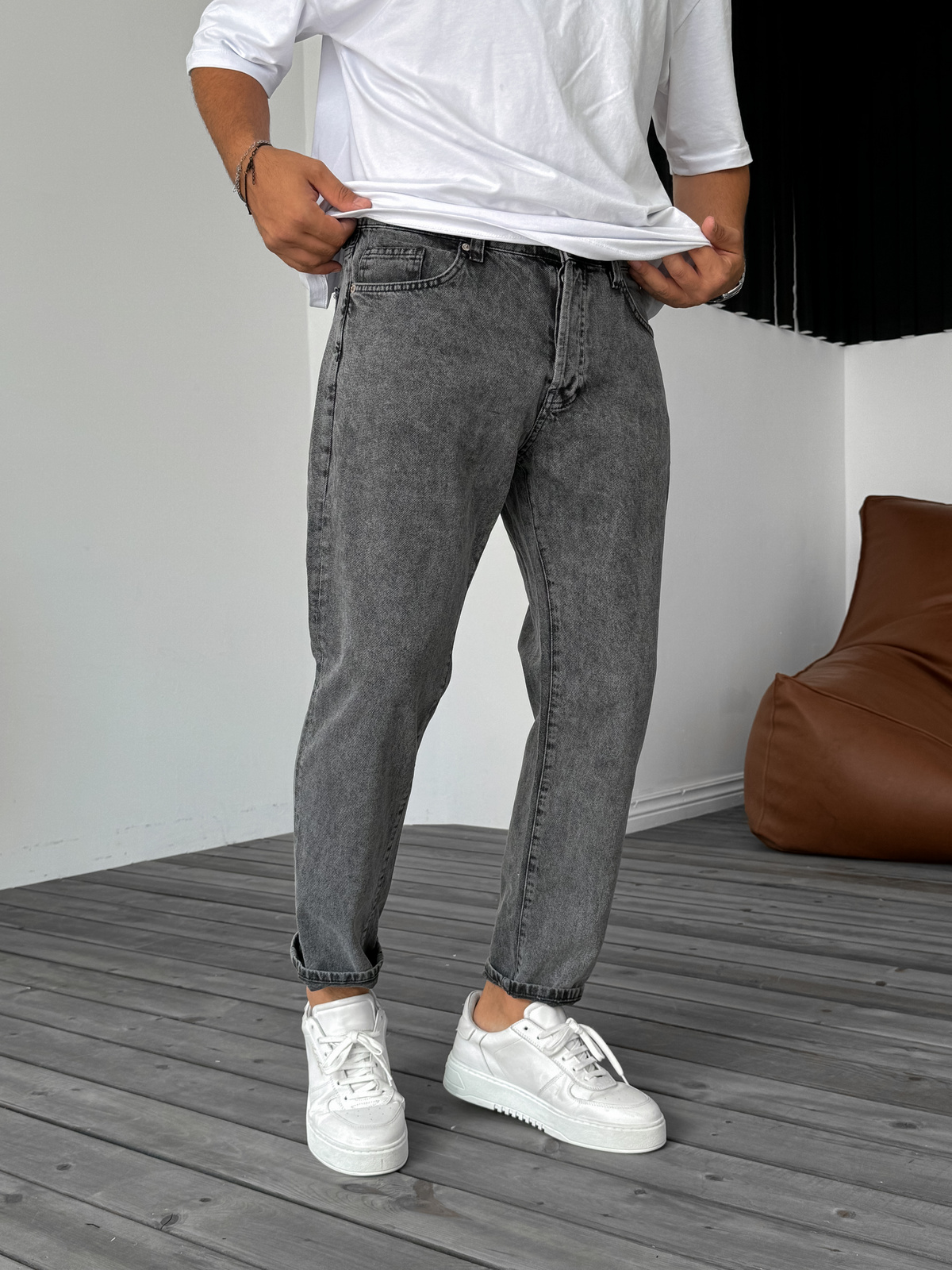 Gri Regular Fit Jean GJ-15501/15669