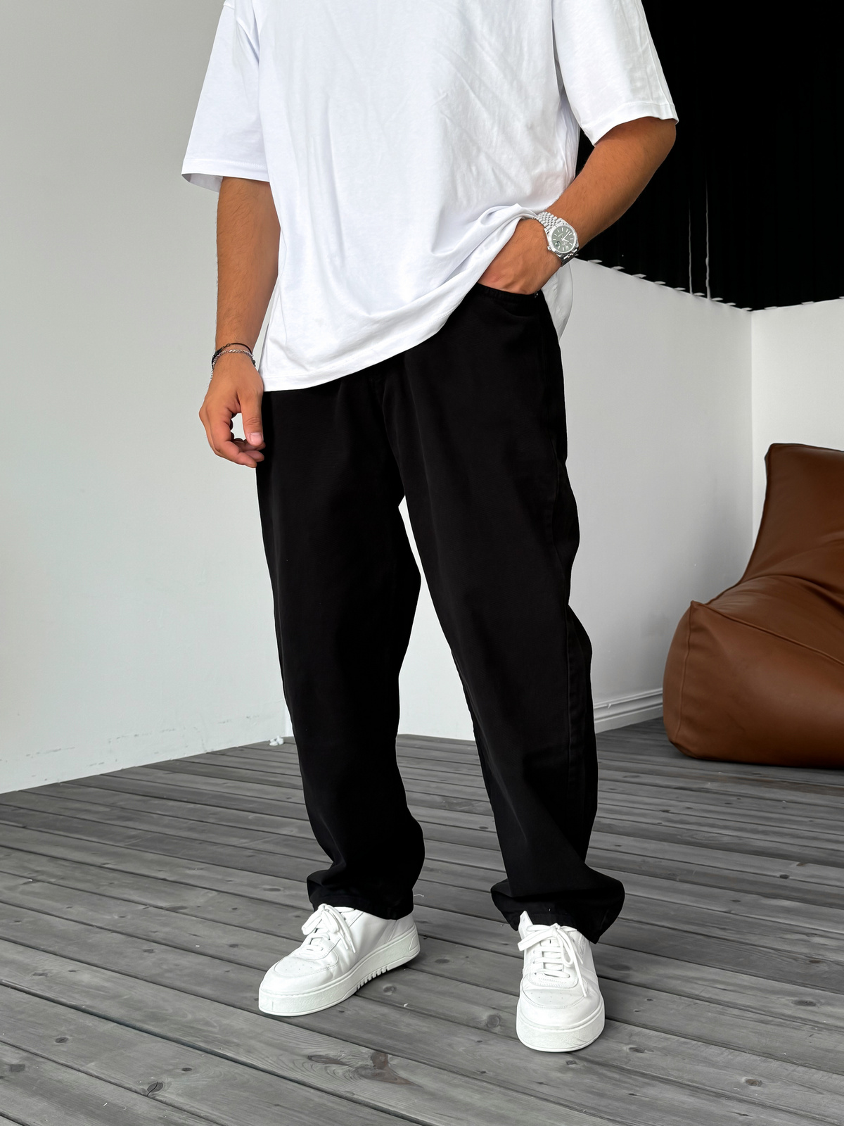 Siyah Skater Fit Jean DP-0034