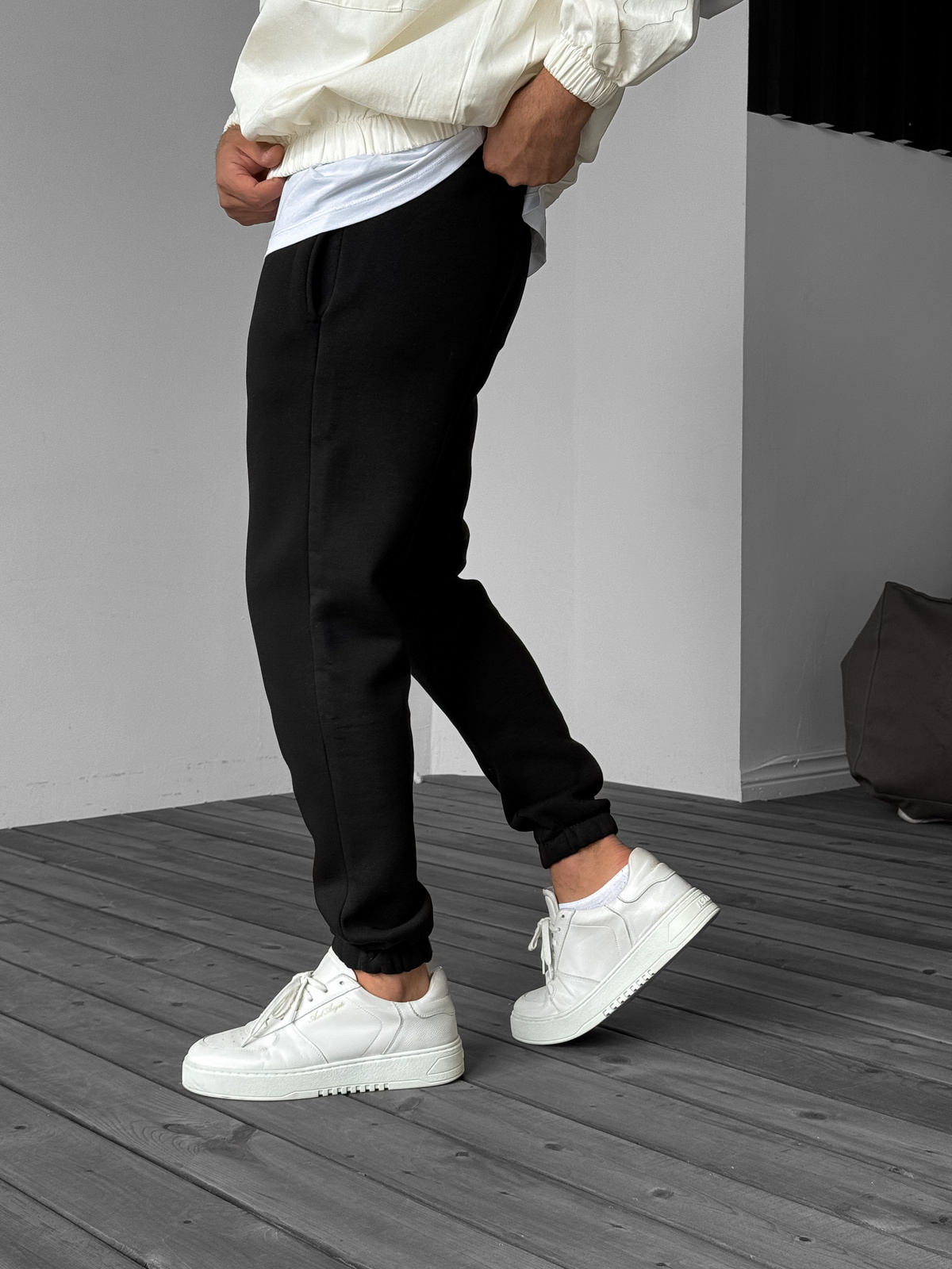 Siyah Basic Lastikli Eşofman YP-4002