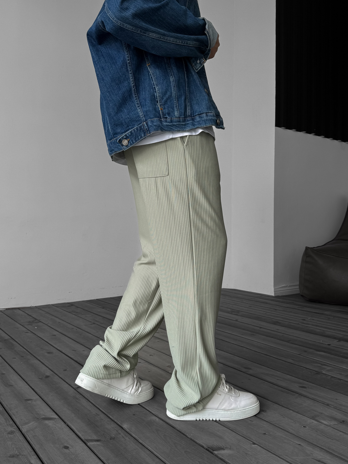 Açık Haki Fitilli Basic Pantolon G-5232/4